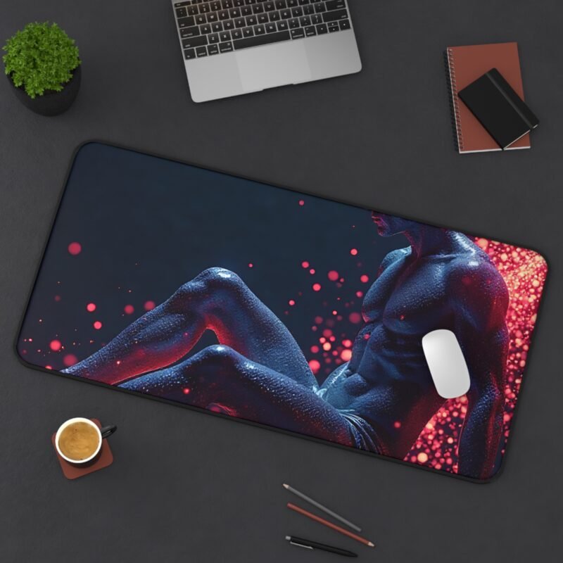 Futuristic Desk Mat with Radiant Particle Design for Innovative Workspaces - Image 12