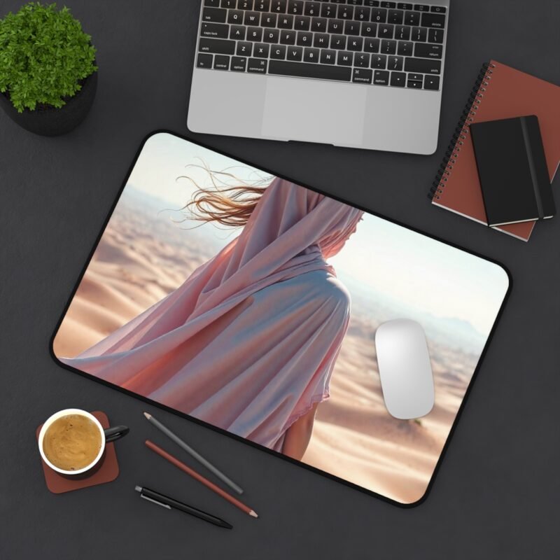 Desert Desk Mat with Wanderer Design for Inspirational Workspace Decor - Image 4