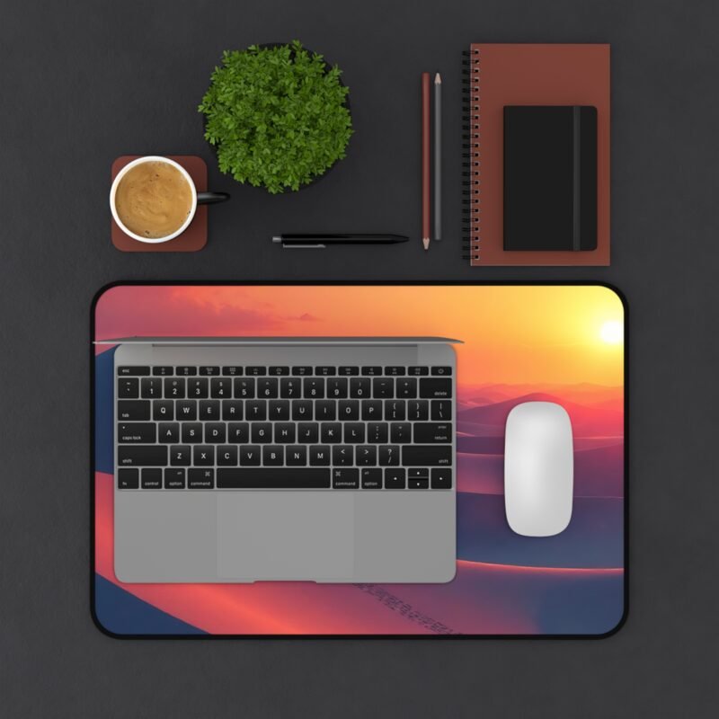 Desk Mat with Desert Sunset Design for Tranquil and Inspiring Workspaces - Image 3
