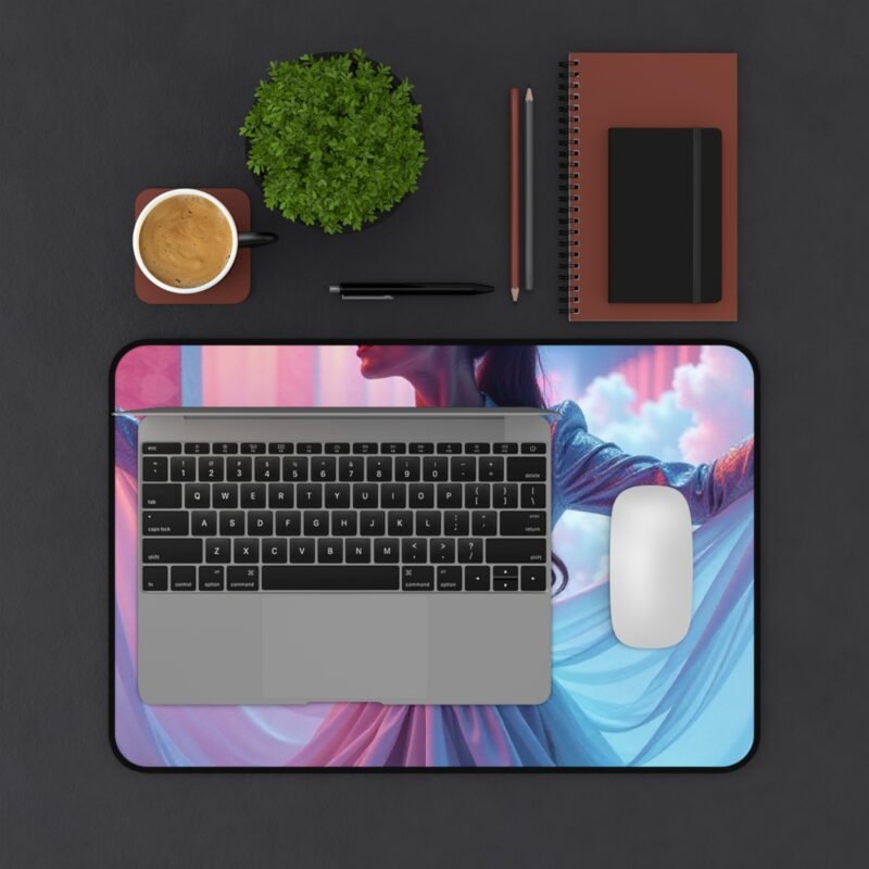 Artistic Desk Mat with Surreal Cloudscape and Elegant Design - Image 3