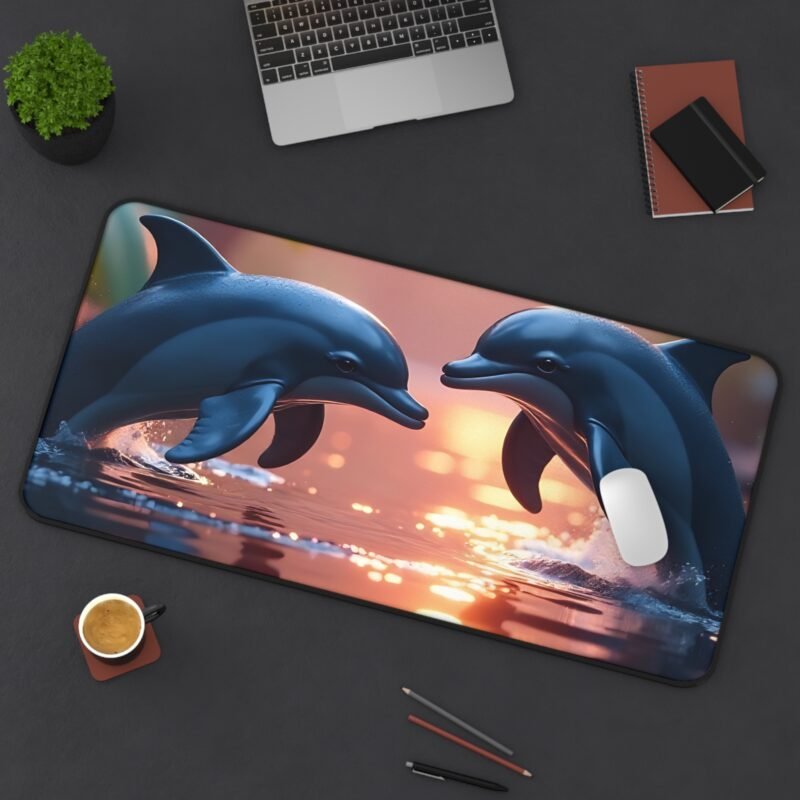 Dolphin Desk Mat with Vibrant Marine Design for a Calming Workspace - Image 12