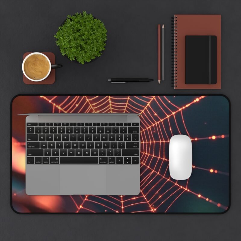 Spider Web Desk Mat with Nature-Inspired Design for Stylish Workspace - Image 7