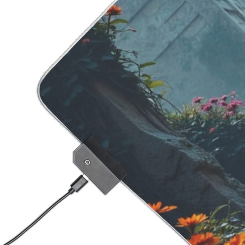 Post-Apocalyptic Gaming Mouse Pad with Vibrant Ruins and Nature-Inspired Design - Image 11