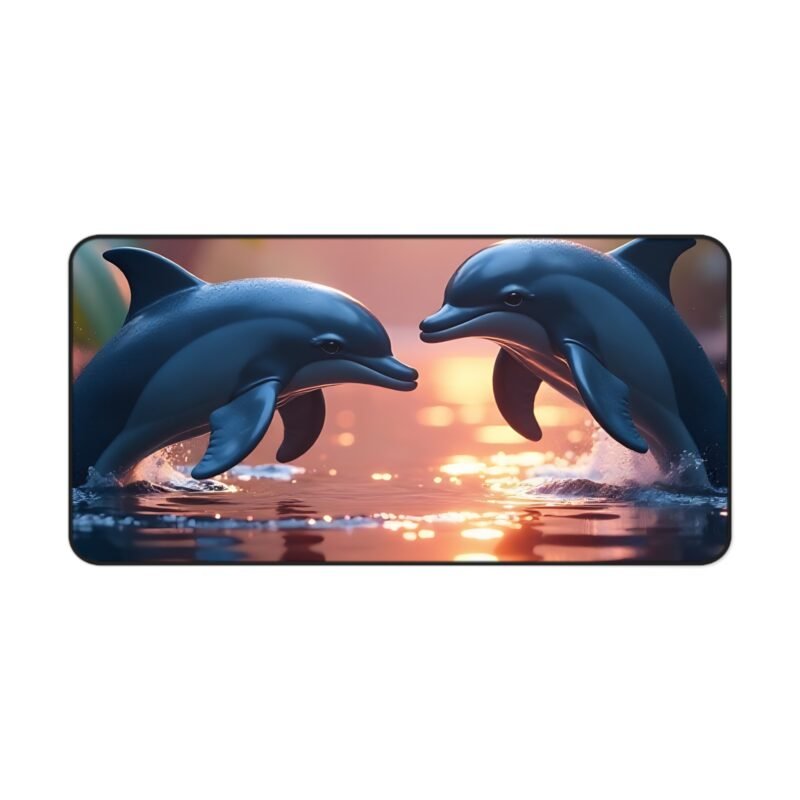 Dolphin Desk Mat with Vibrant Marine Design for a Calming Workspace - Image 9