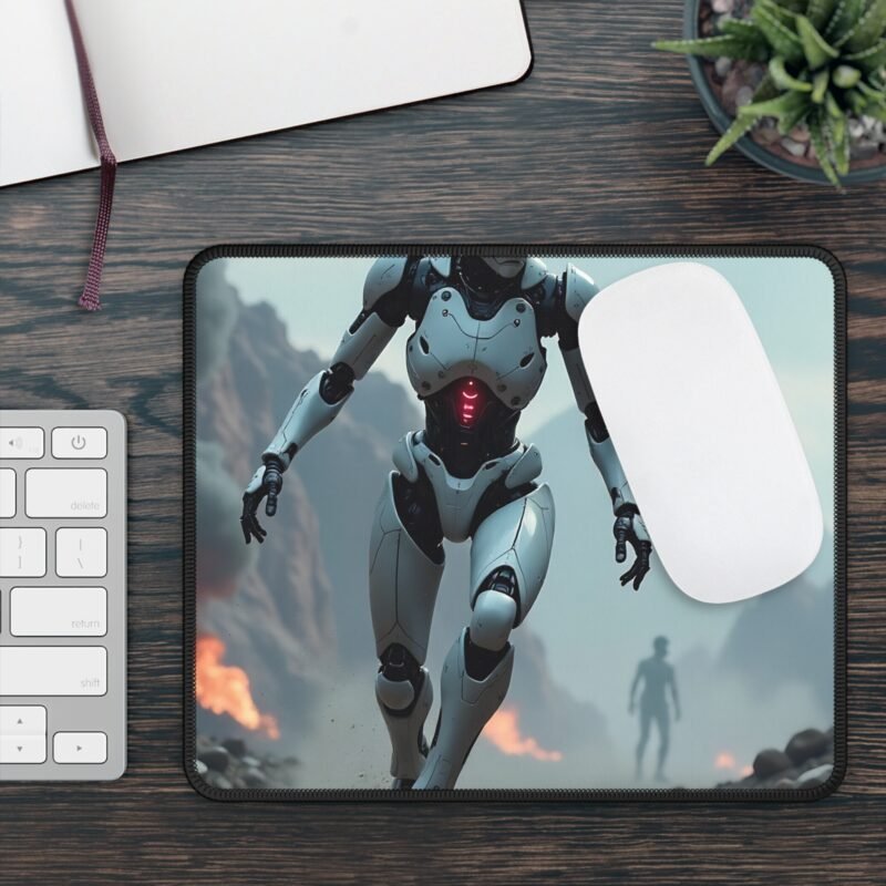 Robotic Warrior Gaming Mouse Pad for Precision and Responsive Tracking - Image 3