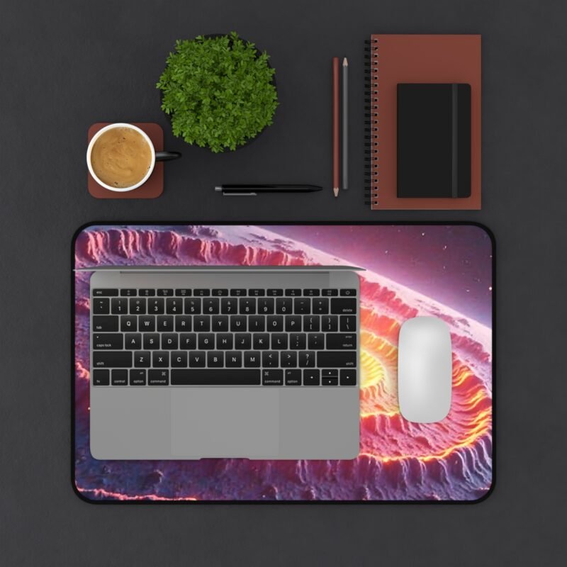 Fiery Galaxy Desk Mat for Sci-Fi Enthusiasts and Astronomers - Image 3