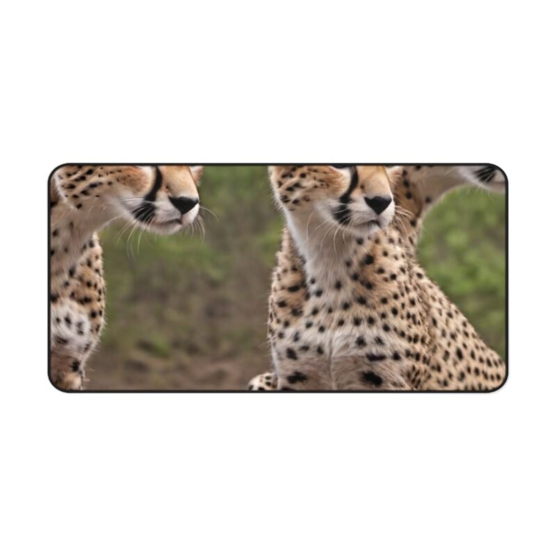 Cheetah Wildlife Desk Mat – Inspiring Nature-Themed Workspace - Image 9