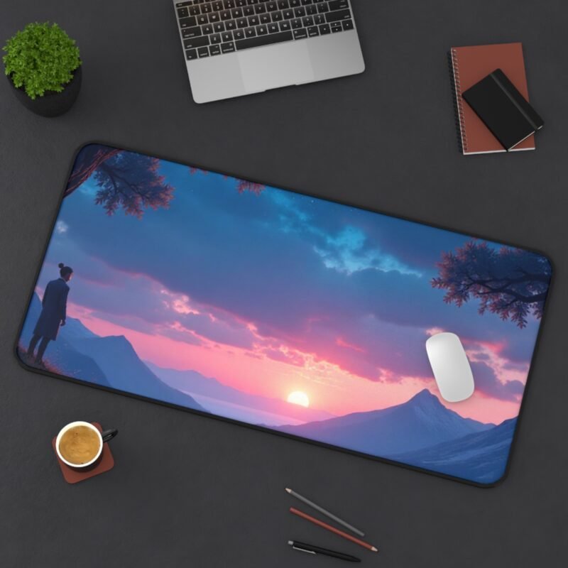 Twilight Nature Desk Mat with Serene Landscape Design for Creative Workspaces - Image 12