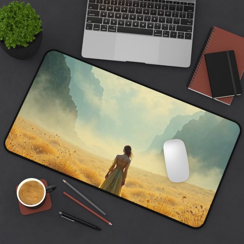 Fantasy Desk Mat with Mystical Moonlit Valley Design for Dreamy Workspaces - Image 8