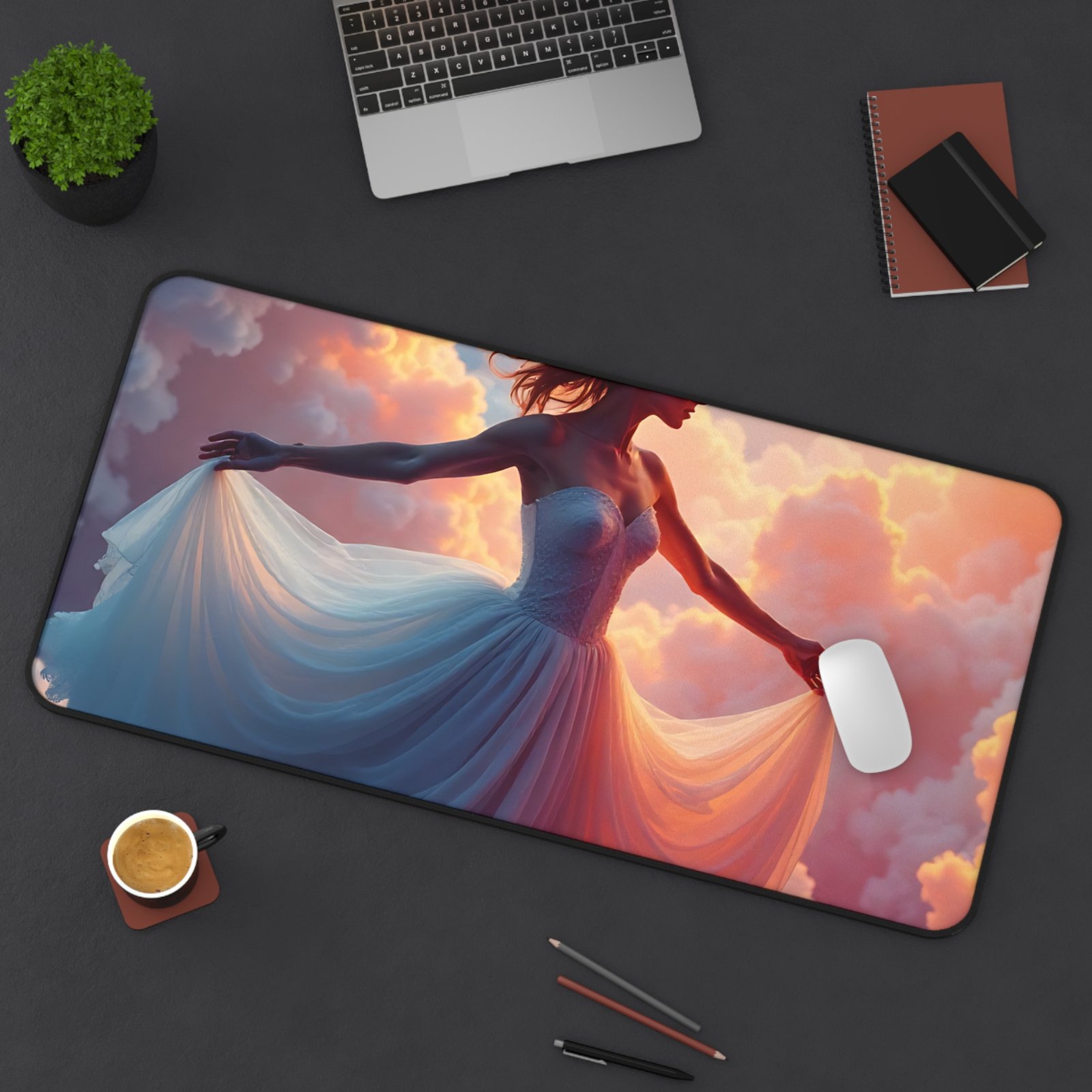 Aesthetic Desk Mat with Dreamy Cloud Design for Creative Workspaces - Image 12
