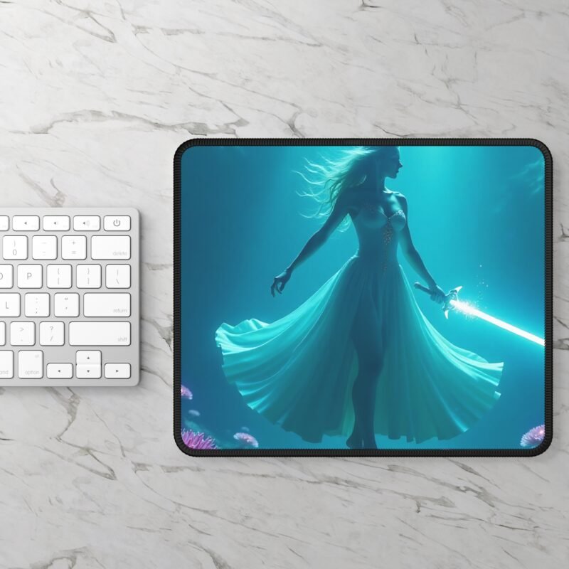 Fantasy Gaming Mouse Pad with Enchanting Underwater Siren Design for Epic Immersion - Image 2