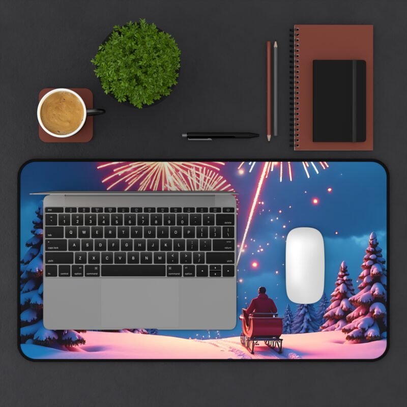 Christmas Desk Mat with Winter Wonderland Design for Festive Workspaces - Image 7