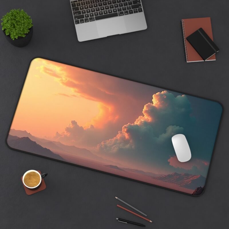 Desert Sunset Desk Mat for Serene Workspace and Adventurous Vibes - Image 12