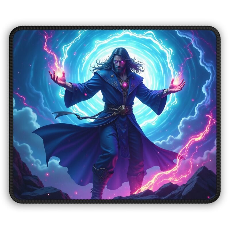 Magic Gaming Mouse Pad for Sorcerer-Themed Setups with Spellbinding Vortex Design