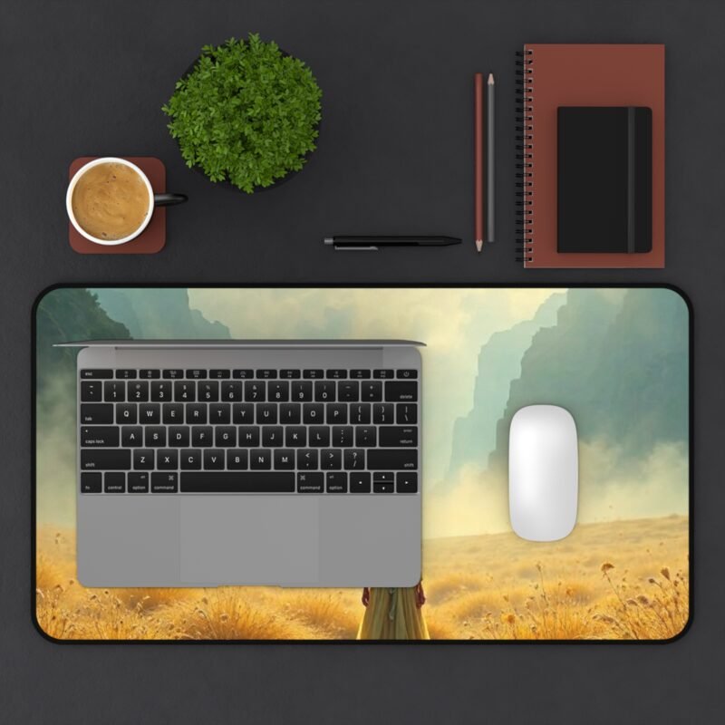 Fantasy Desk Mat with Mystical Moonlit Valley Design for Dreamy Workspaces - Image 7