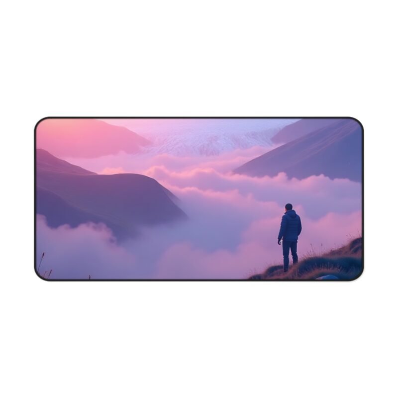 Mountain Desk Mat with Alpine Sunrise Design for Nature-Inspired Workspaces - Image 9