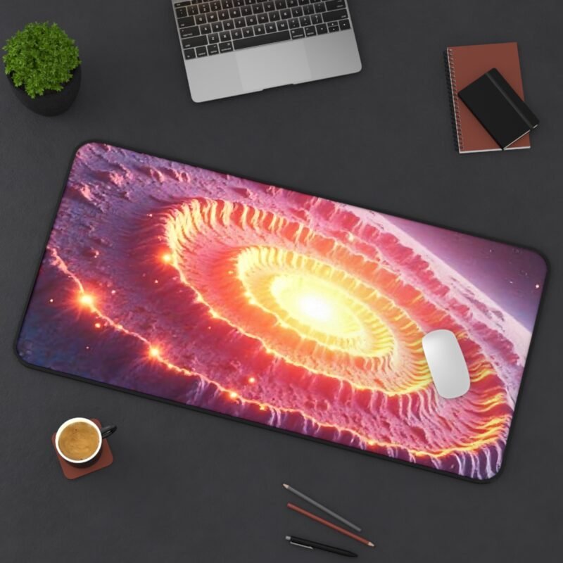 Fiery Galaxy Desk Mat for Sci-Fi Enthusiasts and Astronomers - Image 12