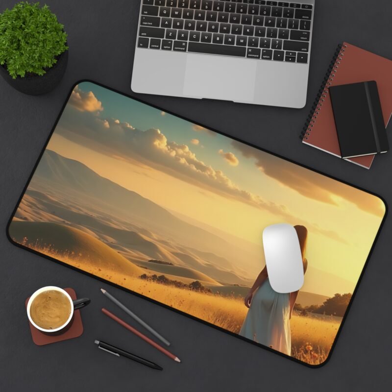 Nature Desk Mat with Golden Hour Landscape for a Serene Workspace - Image 8