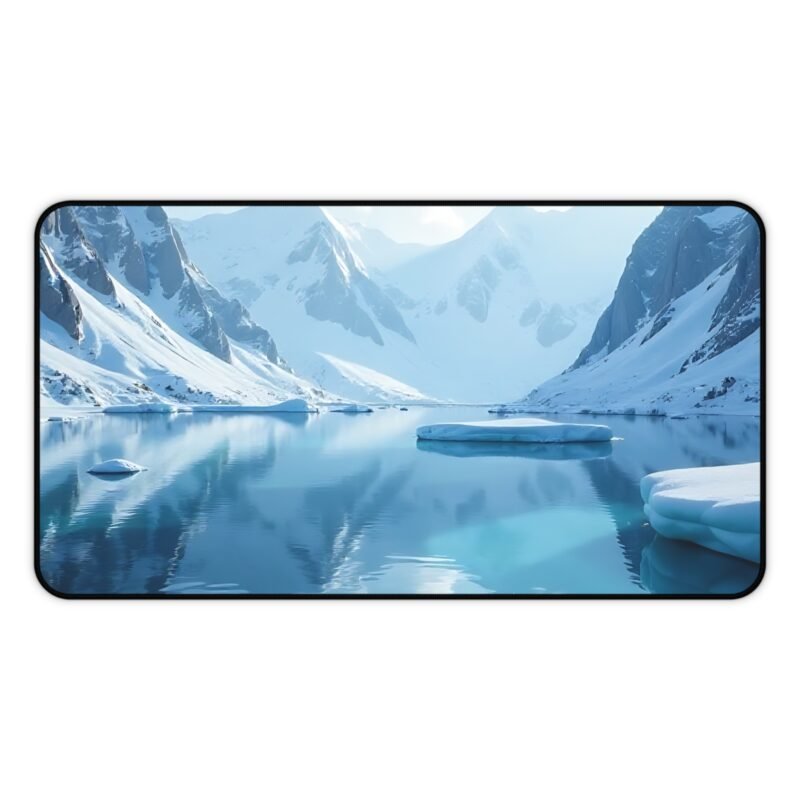 Nature Desk Accessories Snowy Mountain Mouse Pad with Serene Alpine Lake Design - Image 5