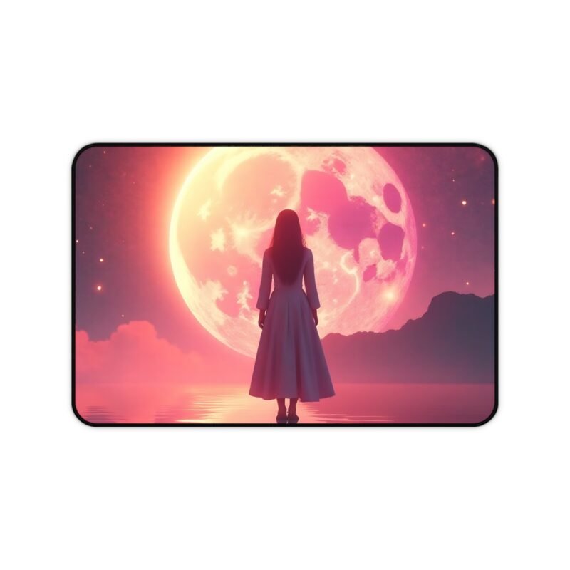 Galaxy Desk Mat with Cosmic Night Sky Design for Tranquil Workspaces