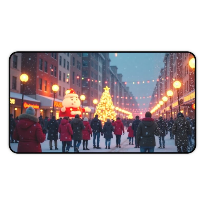 Christmas Desk Mat with Festive Winter Wonderland Design for Holiday Cheer - Image 5