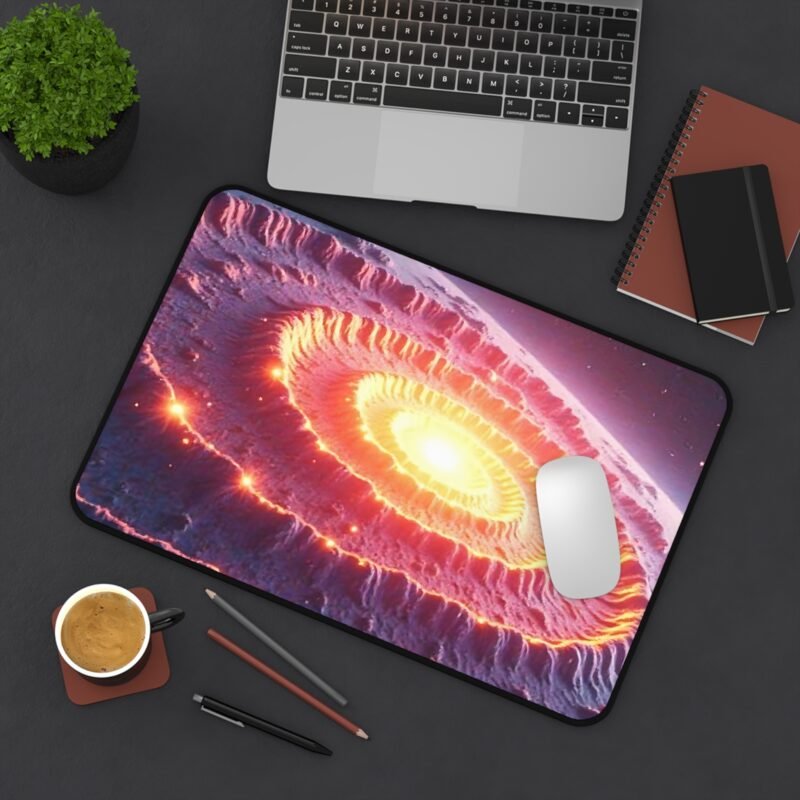 Fiery Galaxy Desk Mat for Sci-Fi Enthusiasts and Astronomers - Image 4