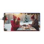 Festive Gaming Mouse Pad with Cozy Winter Holiday Design for Gamers