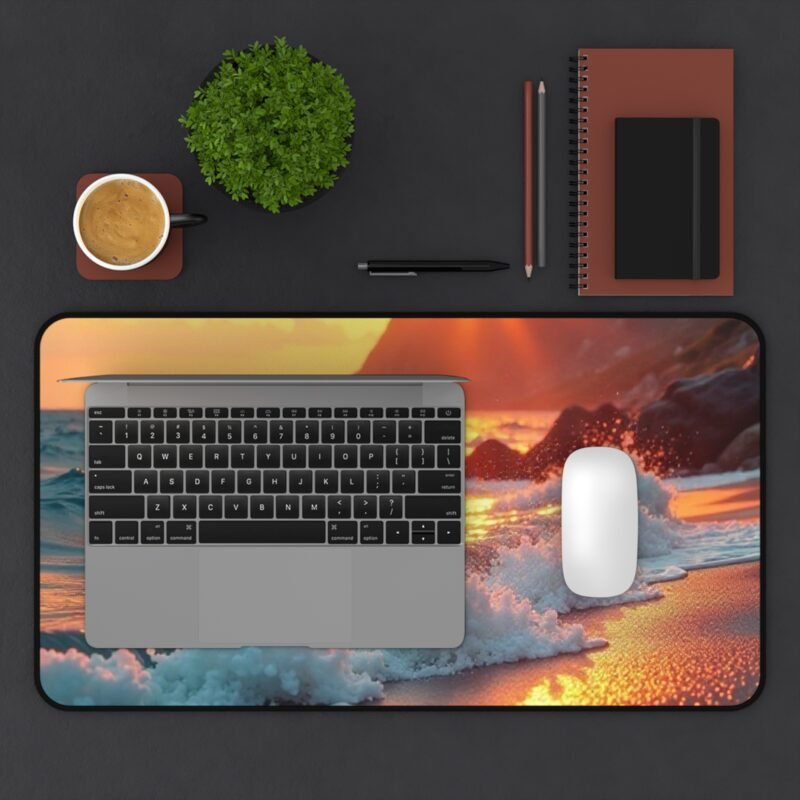 Coastal Desk Mat with Tranquil Sunset Design for a Relaxing Workspace - Image 7