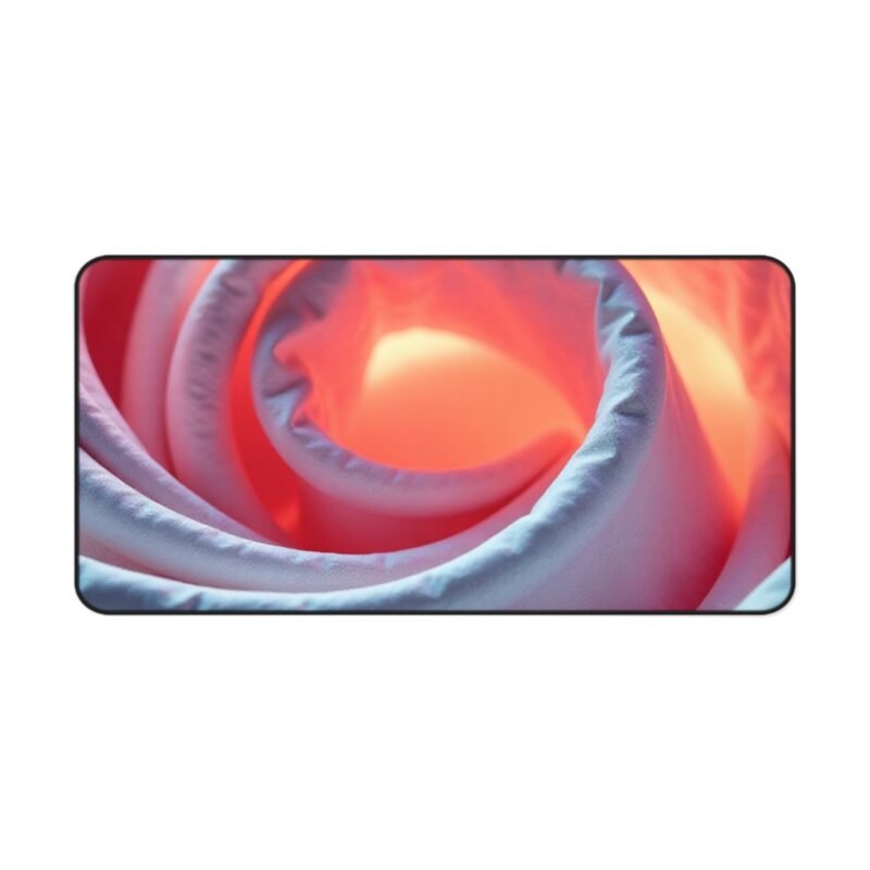 Fiery Rose Aesthetic Desk Mat Vibrant Floral Design for Creative Workspaces - Image 9
