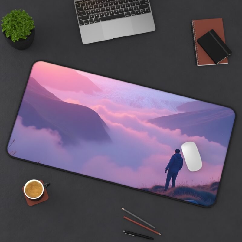 Mountain Desk Mat with Alpine Sunrise Design for Nature-Inspired Workspaces - Image 12