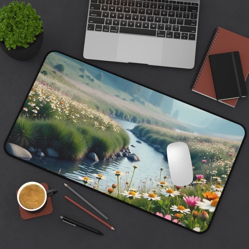 Nature Desk Mat with Tranquil Meadow Design for Inspiring Workspaces - Image 8