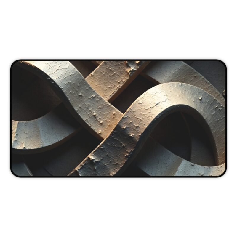 Modern Desk Mat with Sculpted Stone Design for Stylish Workspaces - Image 5