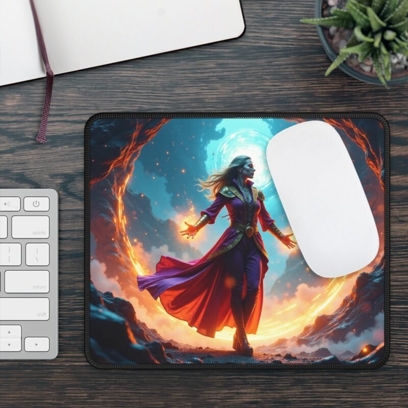 Fantasy Gaming Mouse Pad with Mystic Sorceress Design for Enhanced Gameplay - Image 3