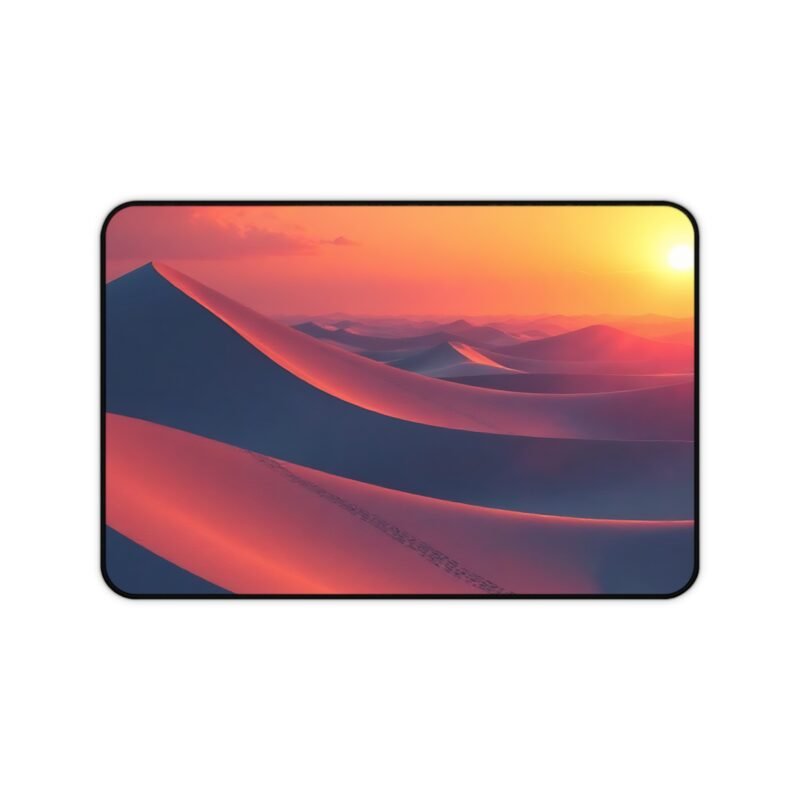 Desk Mat with Desert Sunset Design for Tranquil and Inspiring Workspaces