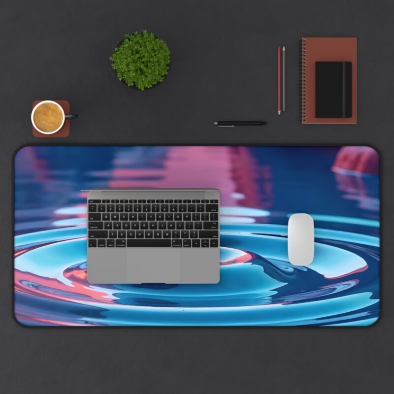 Serene Water Ripple Desk Mat for a Calming Workspace Decor - Image 11