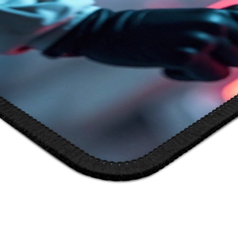 Sci-Fi Gaming Mouse Pad with Futuristic Astronaut and Neon Galaxy Design - Image 4