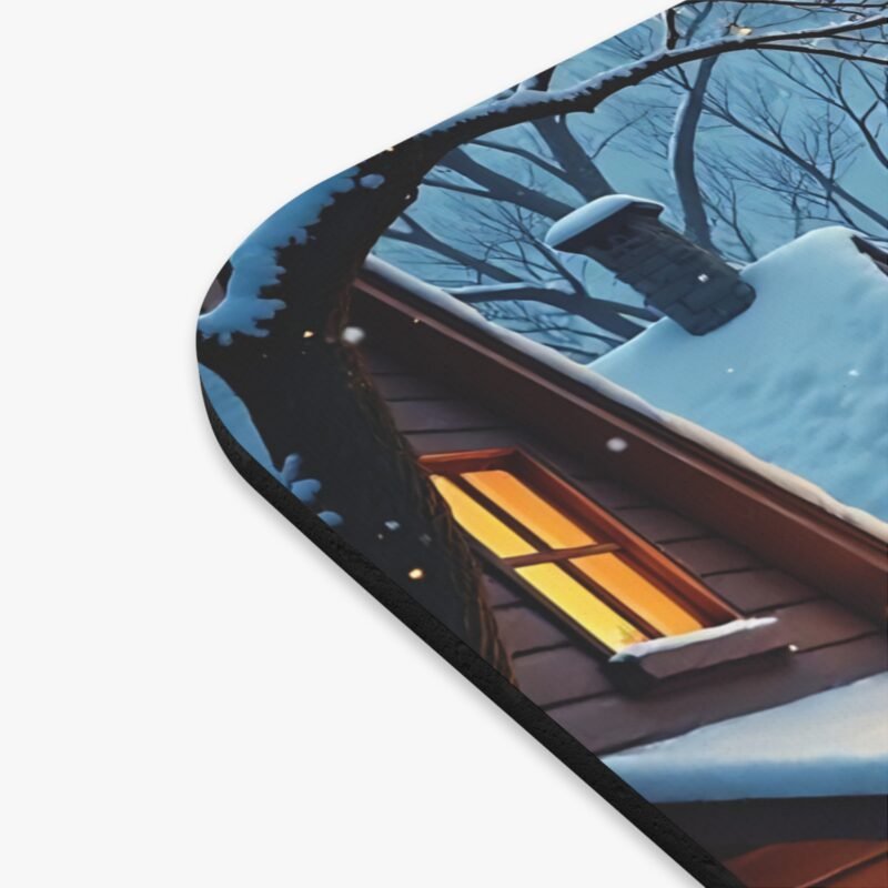 Winter Desk Mat with Festive Village Scene for Cozy Holiday Workspaces - Image 2