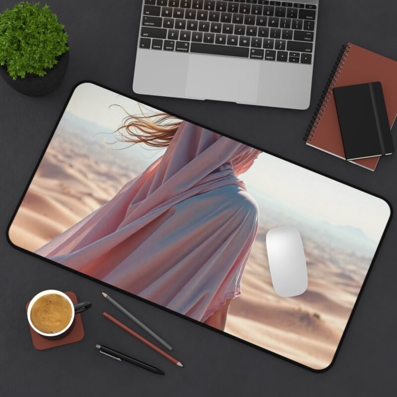 Desert Desk Mat with Wanderer Design for Inspirational Workspace Decor - Image 8