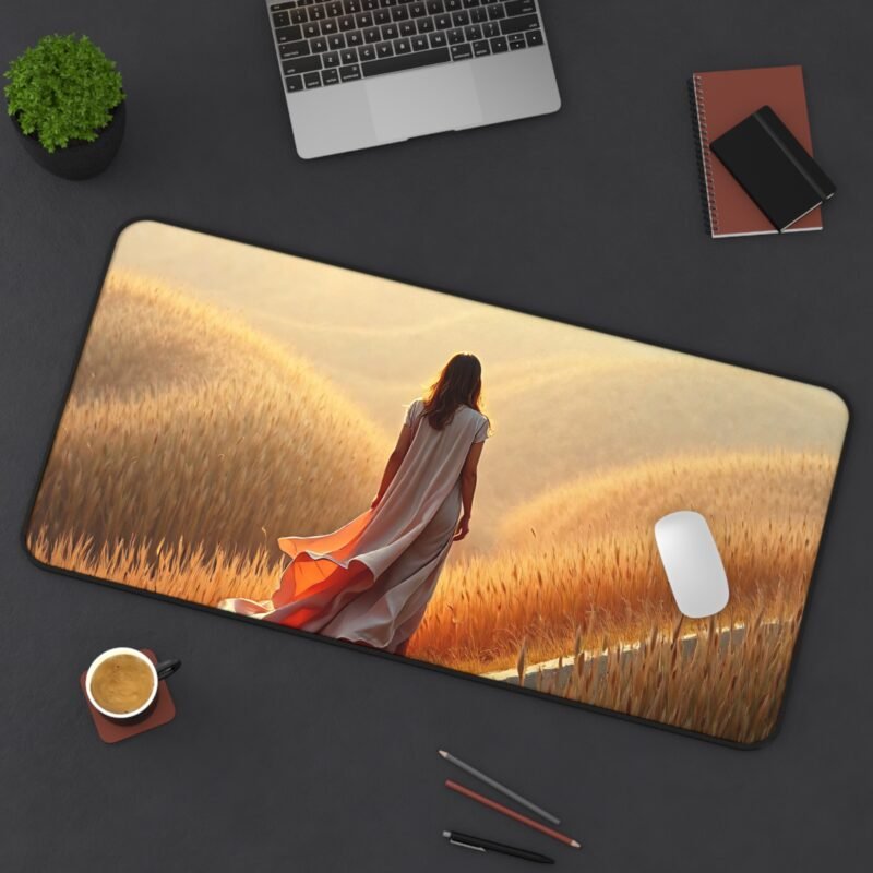 Golden Sunset Nature Desk Mat - Serene Landscape for a Calming Workspace - Image 12