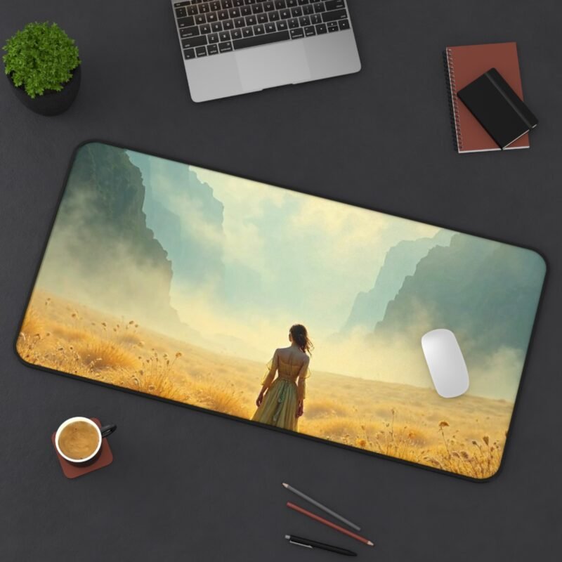 Fantasy Desk Mat with Mystical Moonlit Valley Design for Dreamy Workspaces - Image 12