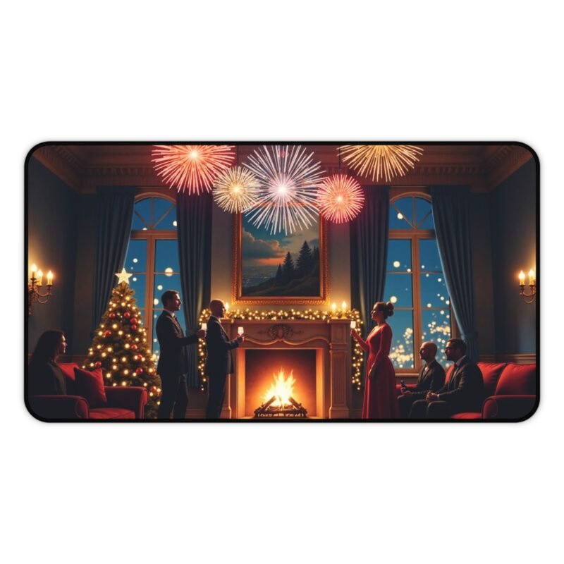 Luxury Christmas Desk Mat with Elegant Festive Design for Sophisticated Workspaces - Image 5