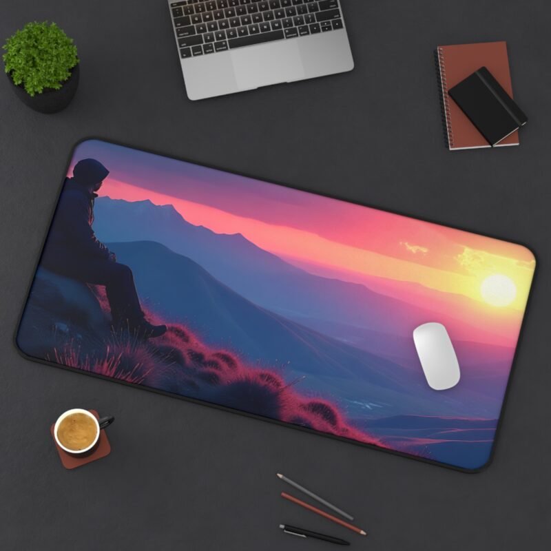 Mountain Desk Mat with Sunset Design for Adventurous Workspaces - Image 12