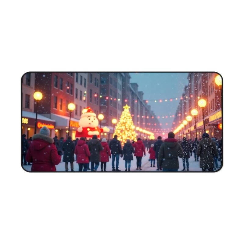 Christmas Desk Mat with Festive Winter Wonderland Design for Holiday Cheer - Image 9