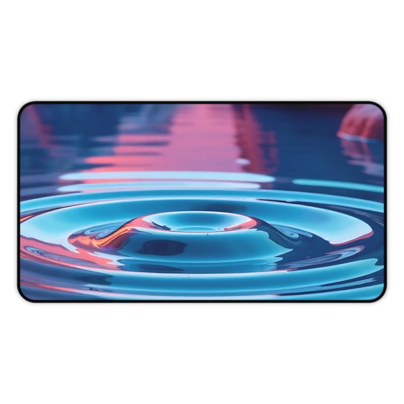 Serene Water Ripple Desk Mat for a Calming Workspace Decor - Image 5