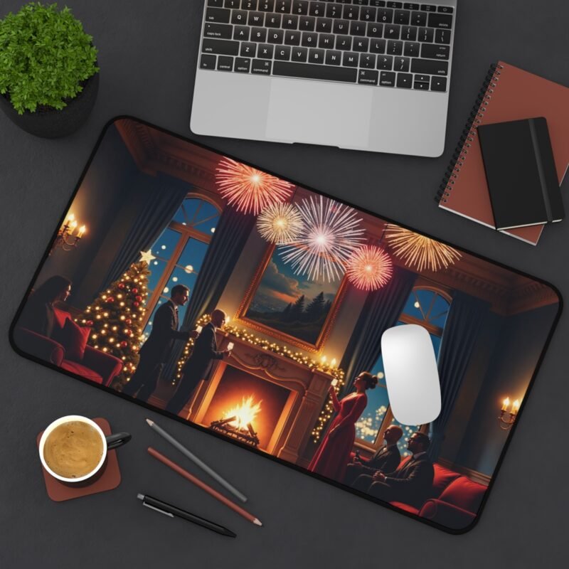 Luxury Christmas Desk Mat with Elegant Festive Design for Sophisticated Workspaces - Image 8