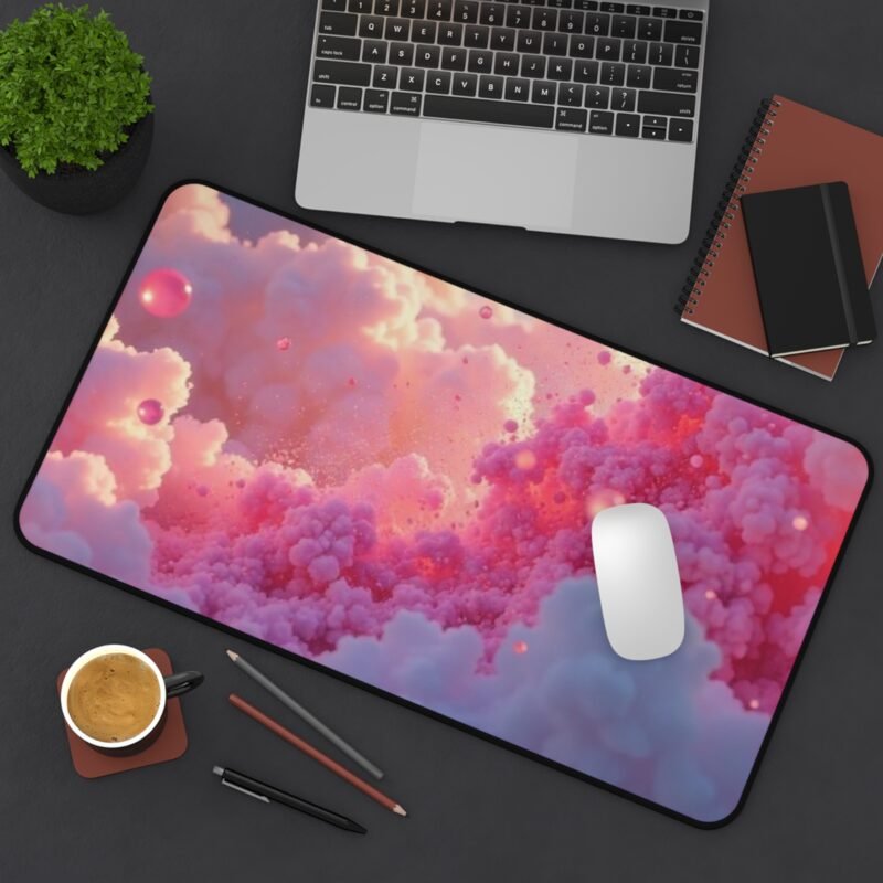 Aesthetic Desk Mat with Dreamy Pink Sky Design for Inspiring Workspaces - Image 8