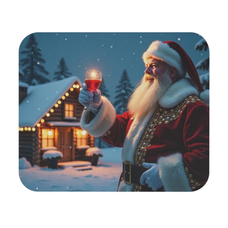 Christmas Mouse Pad with Santa Claus Design for Festive Holiday Cheer