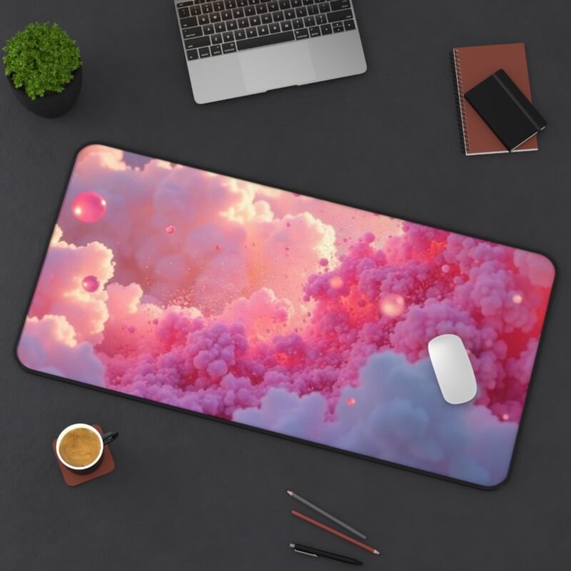 Aesthetic Desk Mat with Dreamy Pink Sky Design for Inspiring Workspaces - Image 12