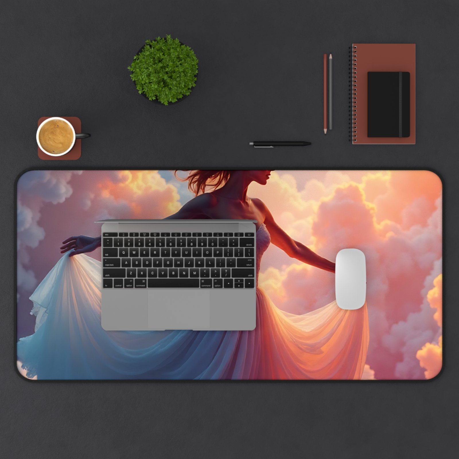 Aesthetic Desk Mat with Dreamy Cloud Design for Creative Workspaces - Image 11