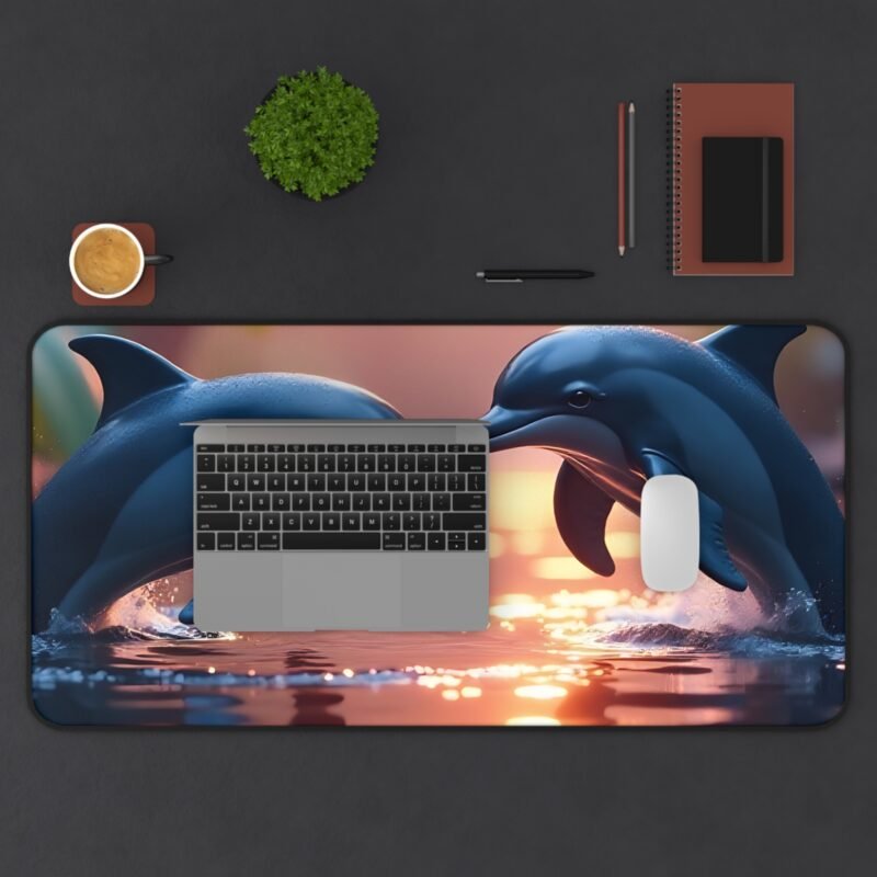 Dolphin Desk Mat with Vibrant Marine Design for a Calming Workspace - Image 11